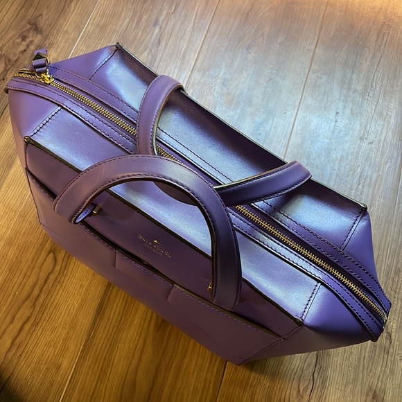 Kate Spade bow purple handbag - Picture 3 of 12